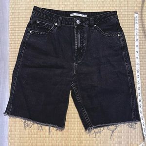 Vintage Like Black Denim Cut Off Shorts